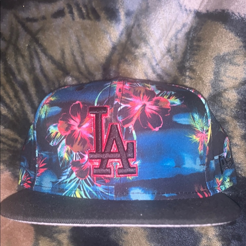 New Era Blue Floral LA Cap